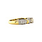 vintage Gouden ring met diamant 18 krt
