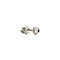 vintage White gold ear studs with sapphire 14 krt