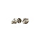 vintage White gold ear studs with sapphire 14 krt