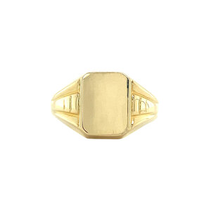 Gold signet ring 14 krt