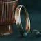 vintage Gold vintage bangle with engraving 14 kt