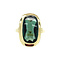 vintage Gold ring with tourmaline 14 krt