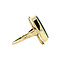 vintage Gouden ring met toermalijn 14 krt