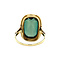 vintage Gouden ring met toermalijn 14 krt