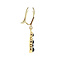 vintage Gouden oorhangers met granaat 14 krt
