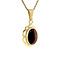 vintage Gold pendant with garnet 14 krt