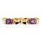 vintage Rose gold bracelet with amethyst 14 krt