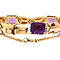 vintage Rose gold bracelet with amethyst 14 krt
