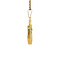 vintage Gold pendant with topaz 14 krt