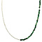 vintage Jade en parel collier met gouden sluiting 46 cm 14 krt