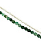 vintage Jade en parel collier met gouden sluiting 46 cm 14 krt