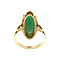 vintage Gouden ring met aventurijn 14 krt