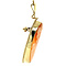 vintage Gouden hanger met camee 14 krt