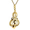 vintage Gold pendant with pearl 14 krt