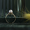vintage Gouden ring met parel 14 krt