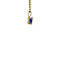 vintage Gold pendant with sapphire 14 krt