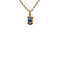 vintage Gold pendant with sapphire 14 krt