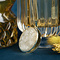 vintage Gouden medaillon met gravure 14 krt