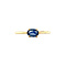 vintage Gouden ring met saffier 14 krt
