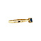 vintage Gouden ring met saffier 14 krt
