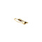 vintage Bicolour gold brooch with diamonds 14 krt