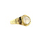 vintage Gouden ring met maansteen 14 krt