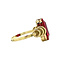 vintage Gold ring with ruby 14 krt
