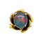 vintage Gold ring with triplet 14 krt