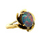 vintage Gold ring with triplet 14 krt