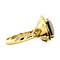 vintage Gold ring with triplet 14 krt