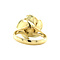 vintage Gold ring with triplet 14 krt