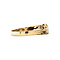 vintage Ring met opaal en zirkonia 9 krt