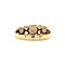 vintage Ring met opaal en zirkonia 9 krt