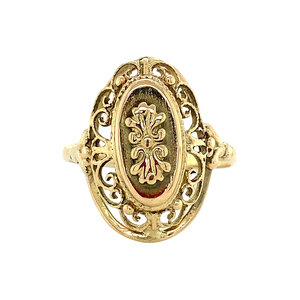 Gold fantasy ring 14 krt