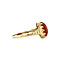vintage Gold ring with carnelian 14 krt