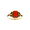vintage Gold ring with carnelian 14 krt