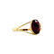 vintage Gold ring with garnet 14 krt