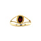 vintage Gold ring with garnet 14 krt