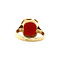 vintage Gouden ring met carneool 14 krt