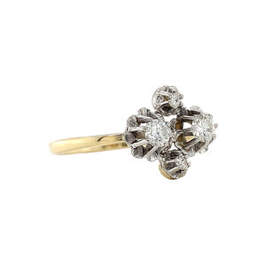Gouden ring met diamant 14 krt