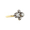 vintage Gouden ring met diamant 14 krt