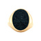 vintage Gouden zegelring met onyx 14 krt