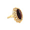 vintage Gouden ring met granaat 14 krt