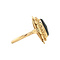 vintage Gouden ring met granaat 14 krt