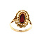 vintage Gouden ring met granaat 14 krt