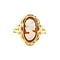 vintage Gouden ring met camee 14 krt