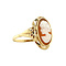 vintage Gouden ring met camee 14 krt