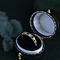 vintage Gold row ring with sapphire and diamond 18 krt