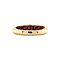 vintage Gold rail ring with ruby 14 krt