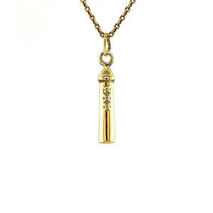 Gold pendant Amsterdammertje 14 krt